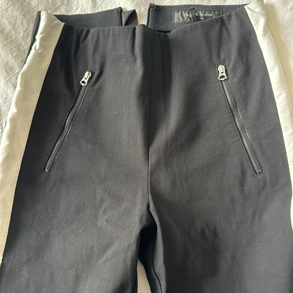 Rag & Bone black pants with white stripe - size 2 - Picture 4 of 8